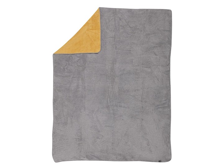 Koc Cotton Cloud 150x200cm Mustard&Grey, 150 x 200 cm Akryl 150x200 cm Bawełna Pomieszczenie Salon
