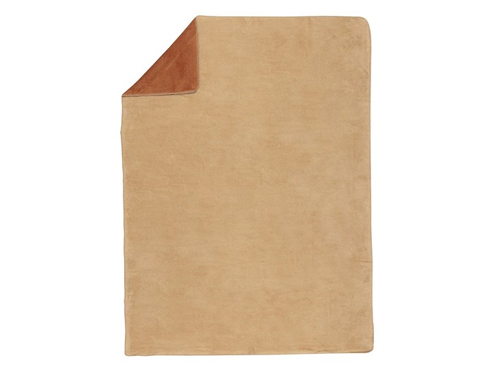 Koc Cotton Cloud 150x200cm Cognac&Beige, 150 x 200 cm Bawełna 150x200 cm Akryl Kolor Brązowy