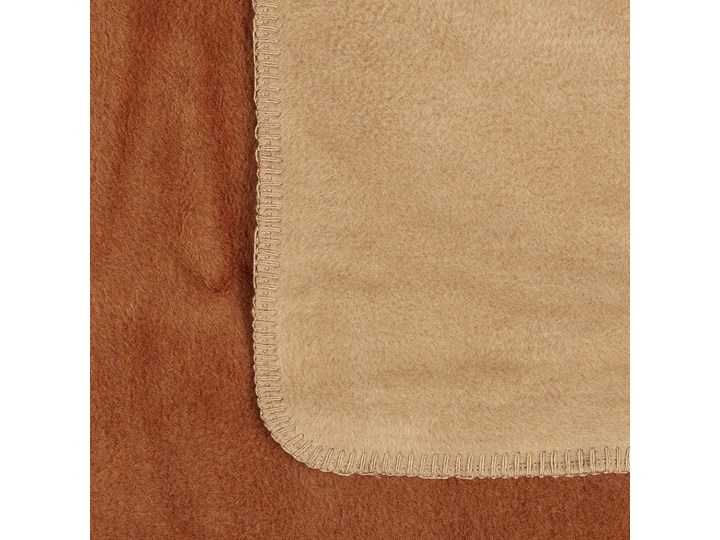 Koc Cosy Home 150x200cm Cognac&Beige, 150 x 200 cm 150x200 cm Akryl Bawełna Kolor Brązowy Kategoria Koce i pledy