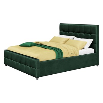 Łóżko tapicerowane 120X200 SFG015 zielony welur #64