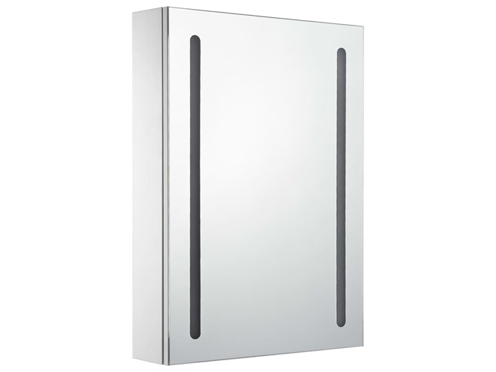 vidaXL Szafka łazienkowa z lustrem i LED, 50 x 13 x 70 cm Szkło Płyta MDF Szafki Szerokość 50 cm Wiszące Głębokość 13 cm Kategoria Szafki stojące