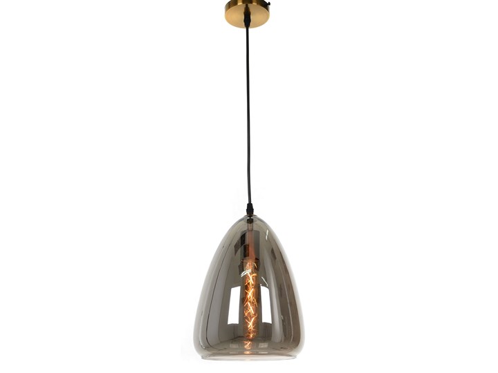 NOWOCZESNA LAMPA WISZĄCA LOFT DYMIONA BRAGA Szkło Metal Mosiądz Lampa z abażurem Lampa z kloszem Kategoria Lampy wiszące