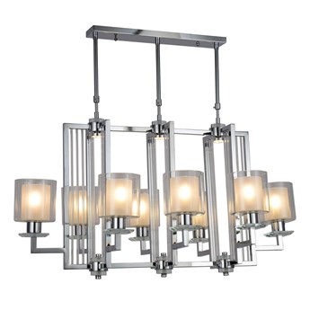 NOWOCZESNA LAMPA WISZĄCA CHROMOWANA MANHATTAN PRO