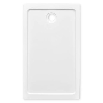 vidaXL Brodzik prysznicowy prostokątny, ABS, biały, 70 x 120 cm