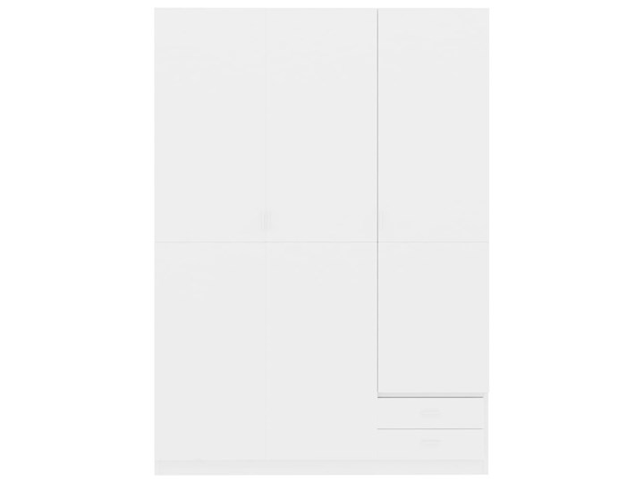 vidaXL Szafa 3-drzwiowa, wysoki połysk, biała, 120x50x180 cm Szerokość 120 cm Płyta laminowana Głębokość 50 cm Pomieszczenie Sypialnia