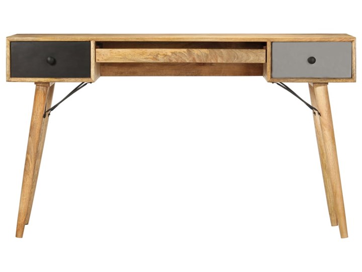 vidaXL Biurko z szufladami, 130 x 50 x 80 cm, lite drewno mango Kategoria Biurka