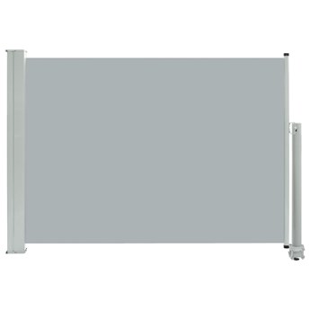 vidaXL Wysuwana markiza boczna na taras, 80 x 300 cm, szara