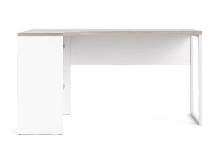 Biurko narożne Function 118 biały/dąb truflowy Płyta MDF Styl Nowoczesny Szerokość 145 cm Głębokość 81 cm Kategoria Biurka