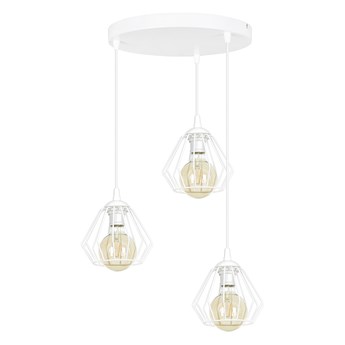 FUKORT 3 WHITE PREMIUM zwis sufitowy wiszący regulowany biały LOFT