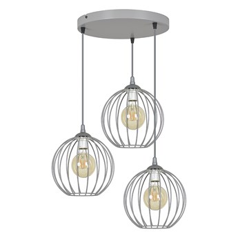 WALOR 3 GRAY PREMIUM zwis sufitowy wiszący regulowany szary LOFT