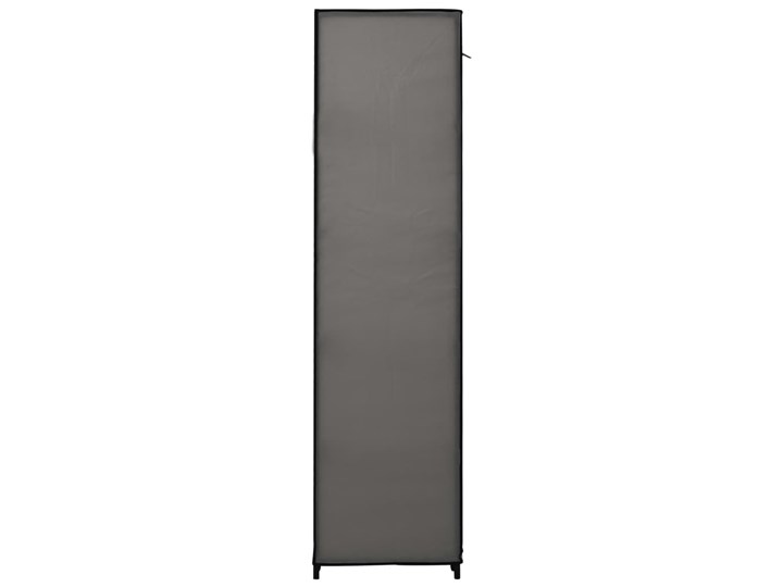 vidaXL Składana szafa, szara, 110 x 45 x 175 cm, tkanina Głębokość 45 cm Szerokość 110 cm Metal Stal Typ Gotowa