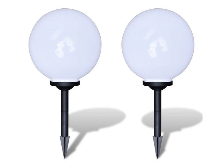 vidaXL Zewnętrzne lampy solarne LED w kształcie kuli, 30 cm, 2 szt. Lampa solarna Lampa LED Kategoria Lampy ogrodowe