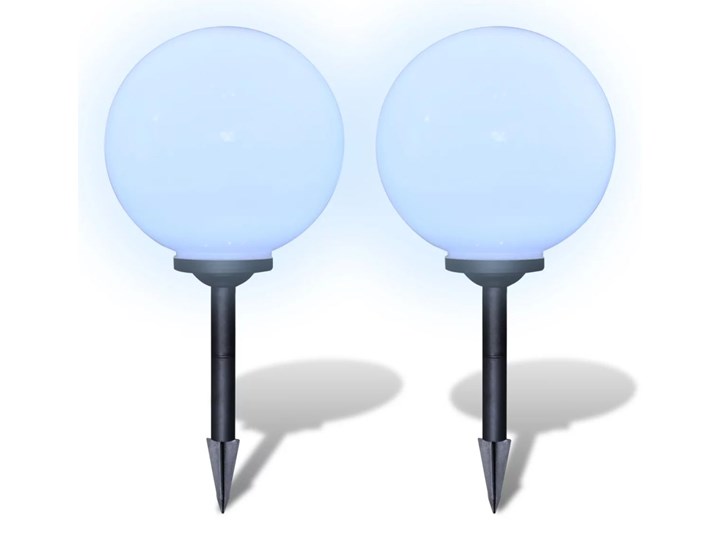 vidaXL Zewnętrzne lampy solarne LED w kształcie kuli, 30 cm, 2 szt. Lampa LED Lampa solarna Kategoria Lampy ogrodowe Kolor Biały