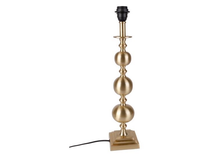 LAMPA METALOWA STOŁOWA ZŁOTA "BOWLS" 11,5 x 11,5 x 50 cm Lampa z abażurem Kolor Złoty