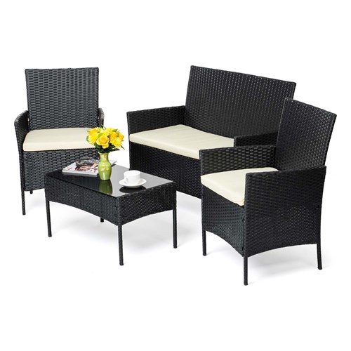 MEBLE OGRODOWE RATTAN TECHNORATTAN P50406 CZARNE