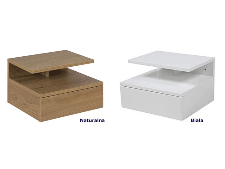 Skandynawska szafka Milda - naturalna Kolor Brązowy Drewno Styl Minimalistyczny