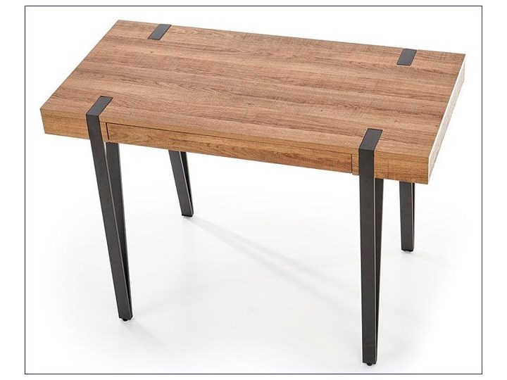 Loftowe biurko Gaga - orzech miodowy Stal Głębokość 55 cm Biurko konsola Płyta MDF Drewno Kategoria Biurka Pomieszczenie Biuro