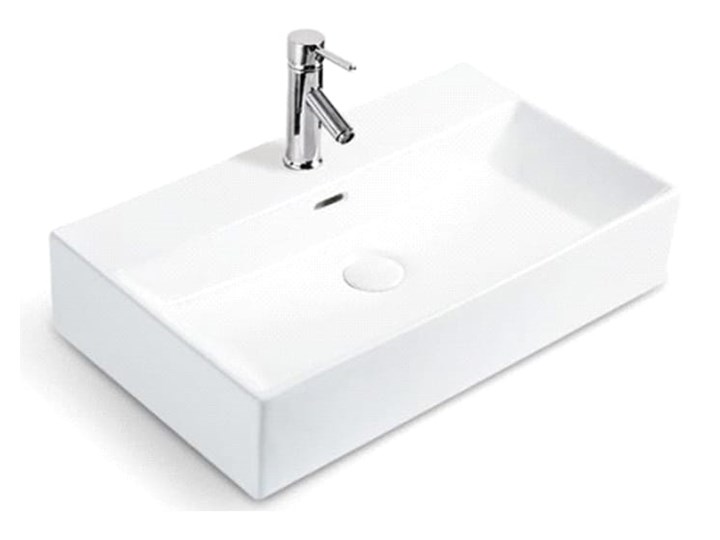 VELDMAN UMYWALKA NABLATOWA QUADRO Ceramika Meblowe Nablatowe Szerokość 60 cm Prostokątne Kategoria Umywalki