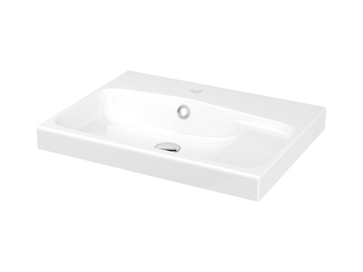 Umywalka konglomeratowa GoodHome Mila 60 cm z syfonem Prostokątne Kategoria Umywalki