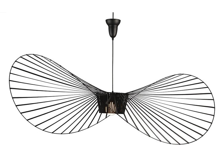 Lampa wisząca kapelusz CAPELLO L czarna Tworzywo sztuczne Lampa inspirowana Lampa z kloszem Kategoria Lampy wiszące