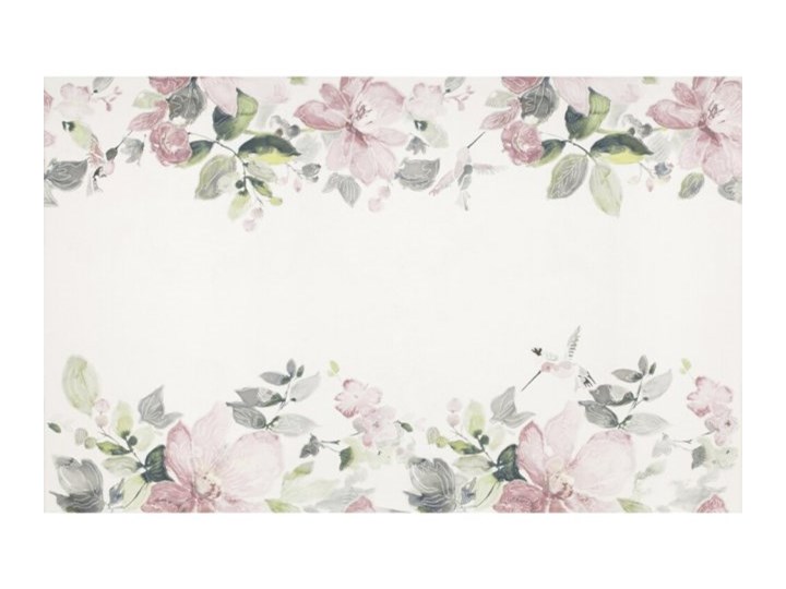 Płytka ścienna inserto AURA white flower glossy 25x40 gat. I
