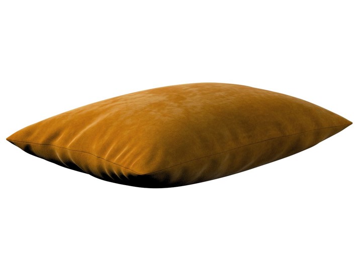 Poszewka Kinga na poduszkę prostokątną, miodowy, 60 × 40 cm, Velvet Poszewka dekoracyjna 45x65 cm Poliester Pomieszczenie Pokój nastolatka Prostokątne 40x60 cm Kolor Brązowy