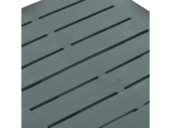 vidaXL Składany stolik ogrodowy, zielony, 45x43x50 cm, plastikowy vidaXL Składany stolik ogrodowy, zielony, 45x43x50 cm, plastikowy