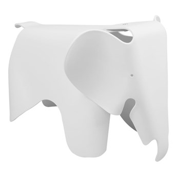 Designerski stołek Elephant biały