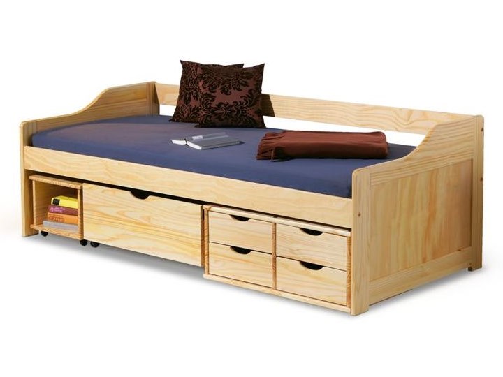 Dziecięce łóżko drewniane z szufladami Maxima Drewno Kategoria Łóżka dla dzieci