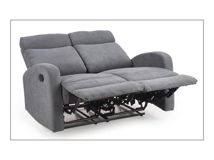 Podwójna sofa rozkładana Bover 3X - popielata Stała konstrukcja Szerokość 128 cm Głębokość 158 cm Typ Gładkie