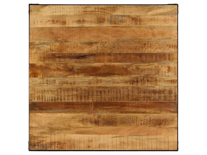 Stół ze stali i drewna Kartes 3X – brązowy Drewno Wysokość 76 cm Długość 140 cm  Kształt blatu Kwadratowy
