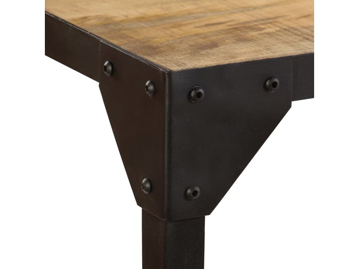 Stół ze stali i drewna Kartes 3X – brązowy Drewno Długość 140 cm  Wysokość 76 cm Kategoria Stoły kuchenne