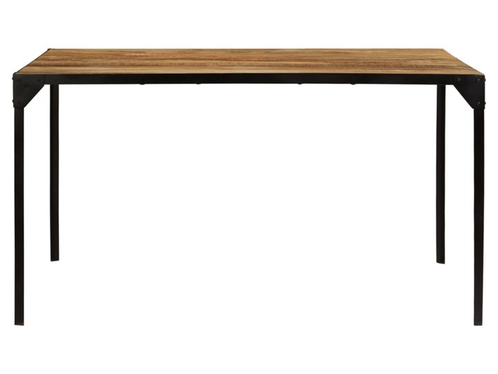 Stół ze stali i drewna Kartes 3X – brązowy Wysokość 76 cm Pomieszczenie Stoły do jadalni Długość 140 cm  Drewno Kolor Beżowy