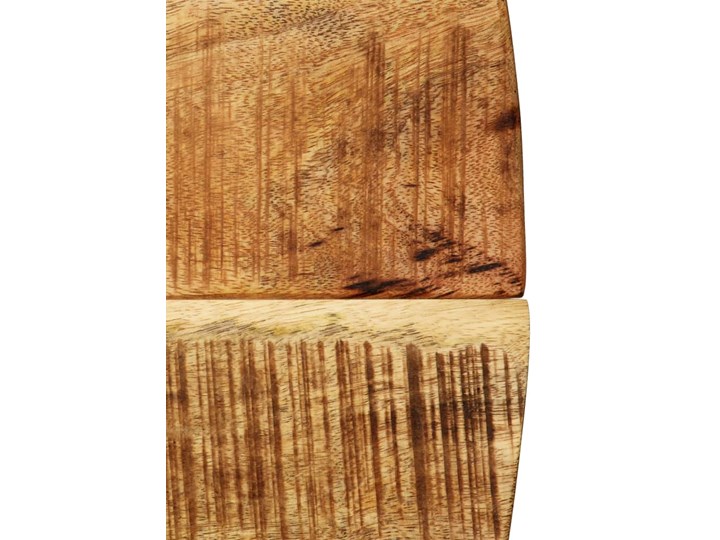 Stół okrągły w stylu loft do kuchni Rival – jasnobrązowy Stal Wysokość 77 cm Długość 120 cm Drewno Styl Industrialny