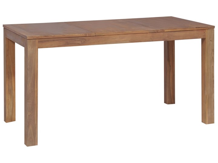 Stół z drewna tekowego Margos 3X – brązowy Długość 70 cm Wysokość 76 cm Długość 140 cm  Drewno Szerokość 70 cm Styl Vintage