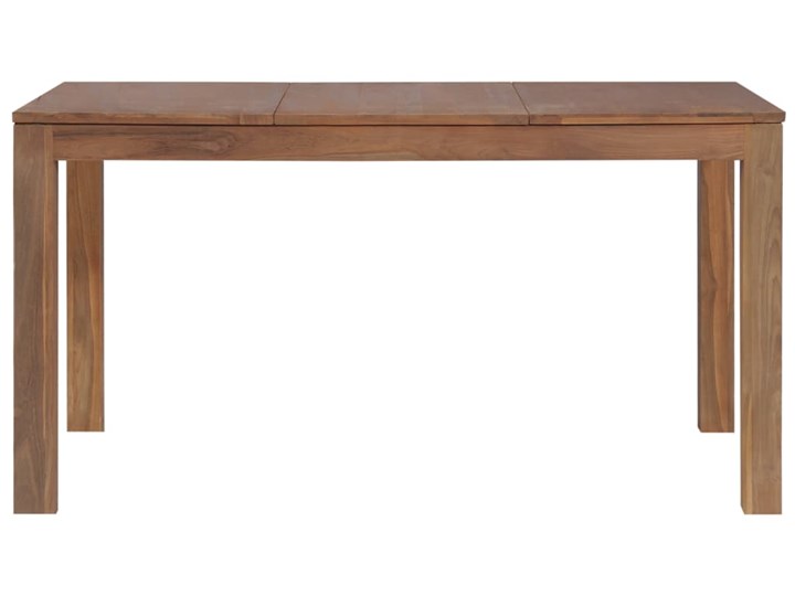 Stół z drewna tekowego Margos 3X – brązowy Szerokość 70 cm Kategoria Stoły kuchenne Wysokość 76 cm Długość 70 cm Drewno Długość 140 cm  Rozkładanie