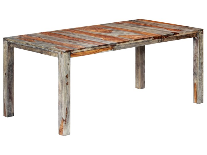 Stół z drewna sheesham Vidal 3X – szary Średnica Drewno Wysokość 76 cm Pomieszczenie Stoły do jadalni