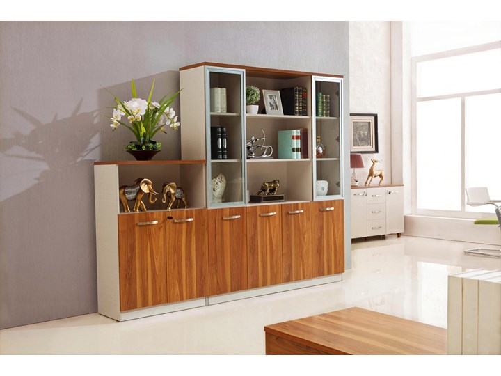 Nowoczesna szafa biurowa EVOLUTIO C108 Płyta MDF Wysokość 200 cm Głębokość 40 cm Płyta laminowana Styl Nowoczesny Szerokość 160 cm Kolor Brązowy