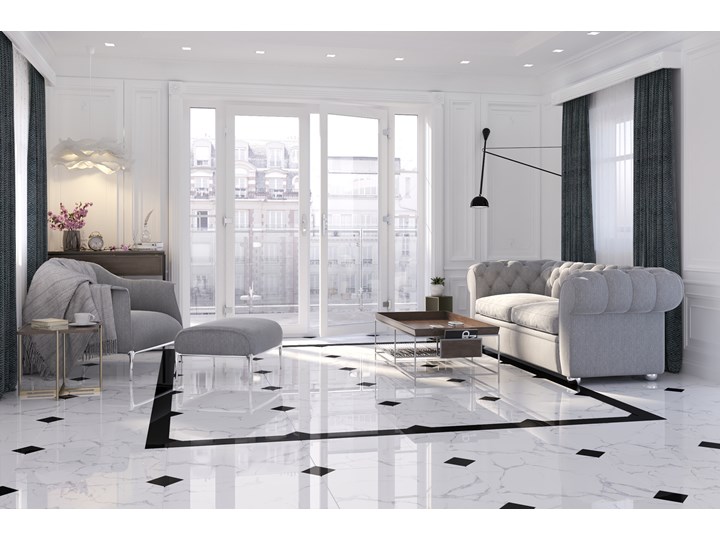 płytki oktagonalne ITALIAN MARBLE 60x60 Płytki podłogowe 60x60 cm Płytka bazowa Wzór Marmur