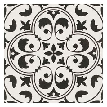 Gres szkliwiony PATCHWORK CONCEPT white-black naomi satyna 29,8x29,8