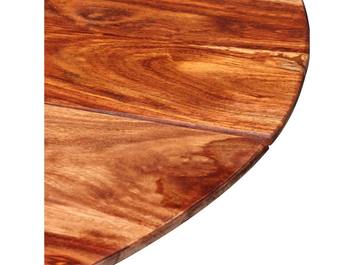 Stół okrągły w stylu loft do kuchni Rival – brązowy Drewno Stal Długość 120 cm  Wysokość 77 cm Pomieszczenie Stoły do kuchni