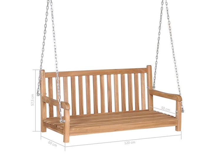 drewniana huśtawka paloma - teak Typ Huśtawka ze stelażem