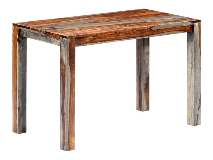 stół z drewna sheesham vidal – szary Drewno Rozkładanie