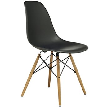 NOWOCZESNE KRZESŁO EAMES DSW CZARNE EM01