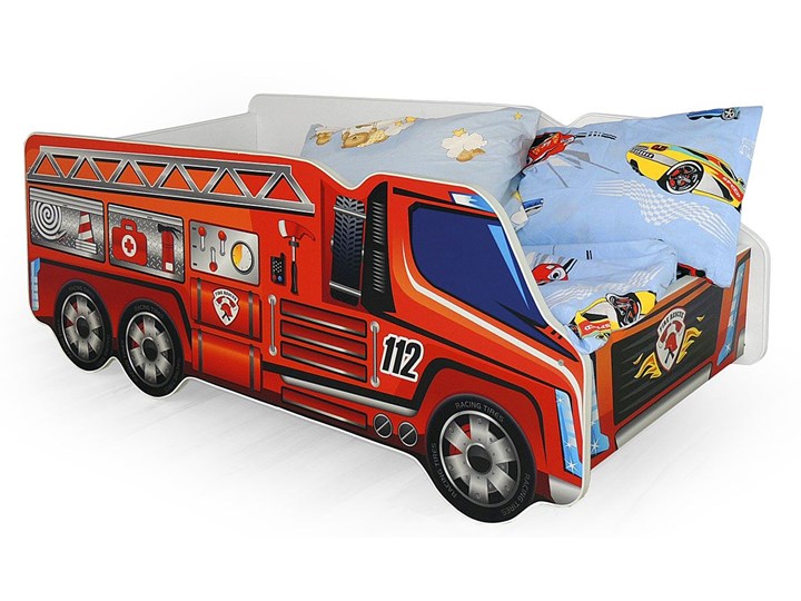 Łóżko wóz strażacki Defires Pojazdy Płyta MDF Kategoria Łóżka dla dzieci
