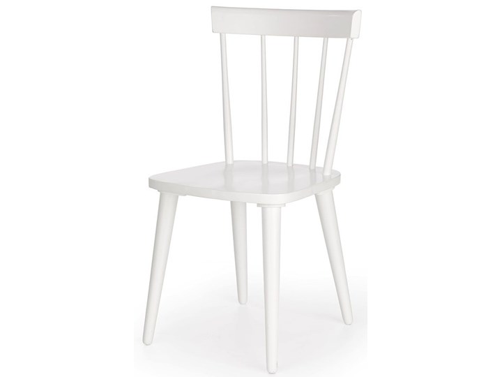 Skandynawskie krzesło patyczak Ulvin - białe Wysokość 89 cm Tradycyjne Szerokość 50 cm Styl Industrialny