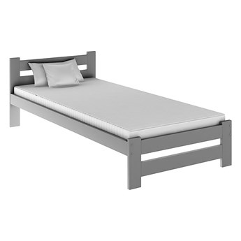 Jednoosobowe łóżko Marsel 90x200 - szare