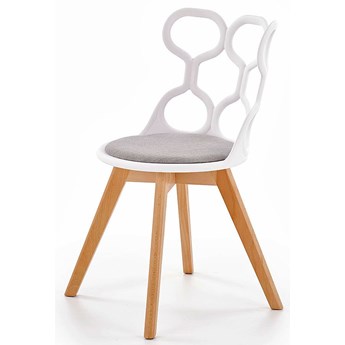 Białe krzesło skandynawskie - Carter