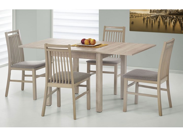 Stół rozkładany Cubires - dąb sonoma Wysokość 76 cm Długość 80 cm Szerokość 80 cm Drewno Rozkładanie
