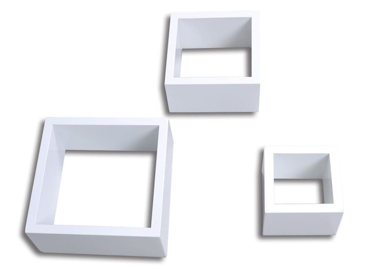 Zestaw modułowych półek ściennych Cest - biały Na książki Kategoria Półki Styl Minimalistyczny